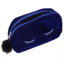 Cartoon Storage Case Travel Makeup Pouch Cosmetic Bag (Blue)