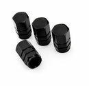 4pcs Black Car Bike Van Wheel Rims Tyre Tire Air Valve Stems Dust Caps Cover
