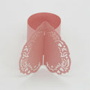 100 x Butterfly Paper Wedding Party Tissue Ring Napkin Buckle,Pink,White