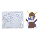 Christmas Penguin Boy Joint DIY Scrapbook Embossing Craft Cutting Die