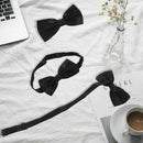 5X(Fashion Novelty Classic Mens Adjustable Wedding Tie Bowtie Black P3Z7)