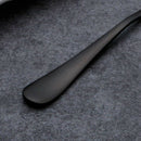 Black teaspoons teaspoons, Mini stainless steel cake spoons, scoop for ice  A6F8
