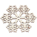 10 pcs round hexagonal snowflake ornament christmas tree decor W. string