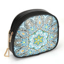 DIY Flower Special Shape Diamond Painting Leather Shoulder Bag Chain Clutch