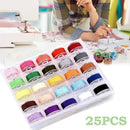 Sewing Machine 25 Piece Thread Set Sewing Machine Spool Bobbin Set Kit Reel