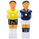 22pcs Foosball Man Table Guys Man Soccer Player Part Yellow+Royal Blue with A6I5