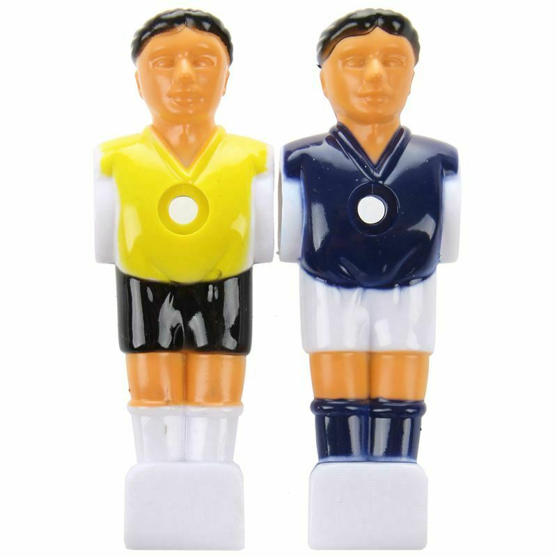 22pcs Foosball Man Table Guys Man Soccer Player Part Yellow+Royal Blue with A6I5
