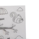 Tree squirrel & nut Transparent Clear Stamp DIY Scrapbooking Photo-Albums Dec ME