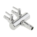 Stainless 2 Ways Air  Splitter Lever Control Valve For Fish Tank 2 Pack