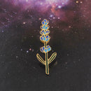 Creative Lavender Brooch Fashion Badge Backpack Jacket Decor Jewelry Gift