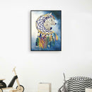 5D DIY Special Shaped Diamond Painting Wolf Cross Stitch Mosaic Craft Kits