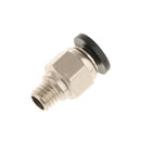 PC4 M6 Straight Pneumatic Adapter Outer Diameter 4MM Through Joint