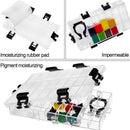 24-Well Airtight Leak Watercolor Paint Palette Box for Watercolors Half Pan W7H9