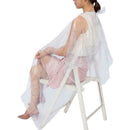 150X Disposable Hair Cutting Cape Cloth Coloring Gown Apron w/ 4x Hair Clips
