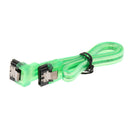 7Pin SATA 3.0 Data Drive Cable with Locking Latch 255mm Straight to Right Angle