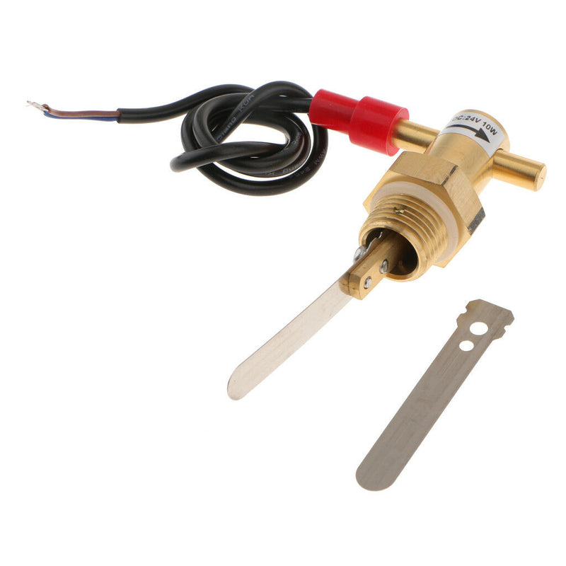 Quality Brass Water Flow On/Off Switch NO Normally Open DC24V 10W