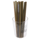 10pcs/set Bamboo/Drinking Straws Reusable Straws with Straw Cleaner Eco-Friendl@