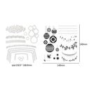 Olive Leaves Metal Cutting Dies + Silicone Stamps Set for Scrapbooking DIY