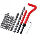 30Pcs M6 Tap Wrench Cutter Repair Kit Hand Tools Red Thread Wire Insert Sta L1I2