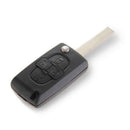 2 x Shell Cover Key Case 4 Key for Peugeot 1007 Car