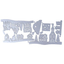 Village House Trees Cutting Dies Stencil for DIY Scrapbooking Album DecoratS Gw