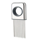 Onion Holder Vegetable Potato Cutter Slicer Stainless Steel Fork Slicing Re Q9Z8