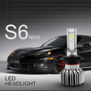 1 pair S6 H7 6000K 60W 7600LM Car LED Headlight Bulbs Fog Light