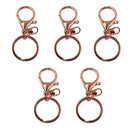 17pcs Clasp Crimp Cord Ends Lobster Clasp Necklace Bracelet Keyring Making