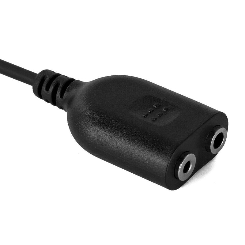 2 Meters Earphones Cable Extension Double Orifice K Walkie Talkie