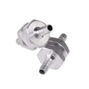 3Pcs 6mm 1/4 inch Chorme Aluminum Fuel Non Return One Way Check Valve Petro