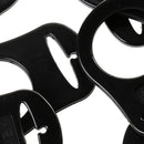 10 Black Silicone Button Ring Dummy/Pacifier Holder Clip Adapter For NUK/