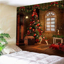 Xmas Art Wall Hanging Tapestry Christmas Decor Backdrop Party Decoration 07