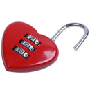 Heart Shaped Luggage Resettable Combination Padlock M1R4
