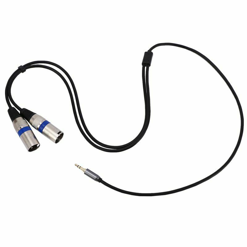 Multi-Function Audio Cable 3.5/6.35mm Male Jack to Double XLR Male Jack Cab