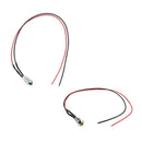 2 Pcs 8mm 5V Car LED Dash Panel Pilot Warning Light Indicator Lamp - Green  J6M3