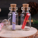 50 pcs Mini Empty Clear Glass Bottle W/ Cork Small Tiny Vials Jars Clear