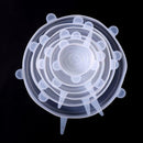 6Pcs Stretch Silicone Food Bowl Cover Storage Wraps Seals Reusable Lids