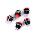 Mini Round Red 5 pcs Momentary On/Off Push Buttons Horn Switch for Car Auto WM