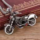 316L Stainless Steel Motorcycle Motorbike Pendant Biker Men's Punk Jewelry