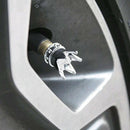 4pcs Chrome Crown Tyre Tire Valve Stems Air Dust Caps Cover Car Truck Wheel