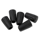 5pcs Walking Stick Caps Replacement Pole Tip Protectors Hiking Accessories