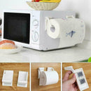 Plastic Magnetic Paper Towel Roll Holder Napkin Rack Kitchen Bath Tool Disp C2V8