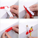 2x Wire Cord Cable Tidy Holder Drop Clip Line Fixer Winder Random Color Gw