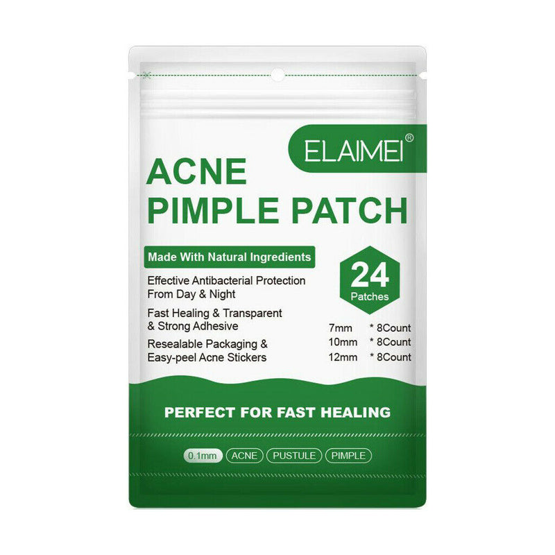 24Pcs Hydrocolloid Acne Remover Pimple Patch Stickers Tag Removal Invisible