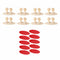 8Pcs Car Interior Clip Earphone Cable Clip Arrangement Panel Clamp(Beige)