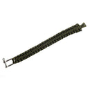 Survival Bracelet with Stainless Steel U Shackle Olive Green