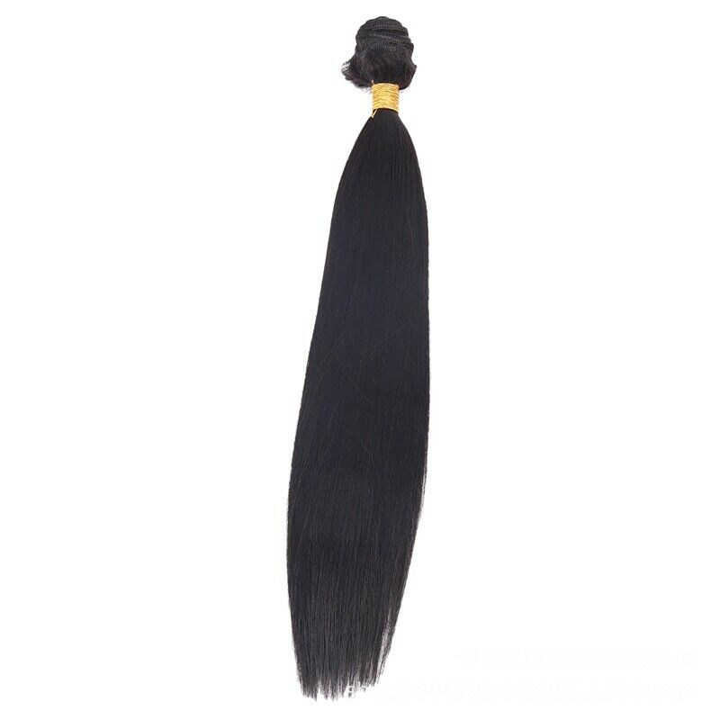 30-Inch Drawstring Straight Straight Virgin Remy Brazilian Hair Braided Bun V7N6