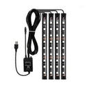 4PCS 9LED 7 Colors RGB LED Knight Rider Strip Light Bar Wireless Remote  TTG