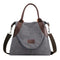 Women Large Tote Shopping Bag Handbag Canvas Shoulder Messenger Bags (Grey) SN9F