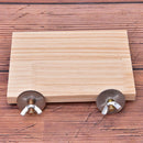 Parrot Bird Standing Platform Wood Square Cage Board Hamster Pet Budgie ToyB Gw